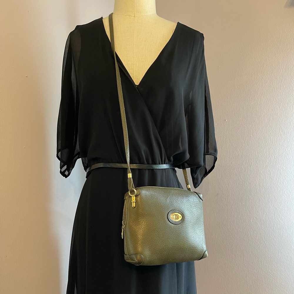 Gucci Vintage Leather Crossbody Shoulder Bag - Picture 2 of 10